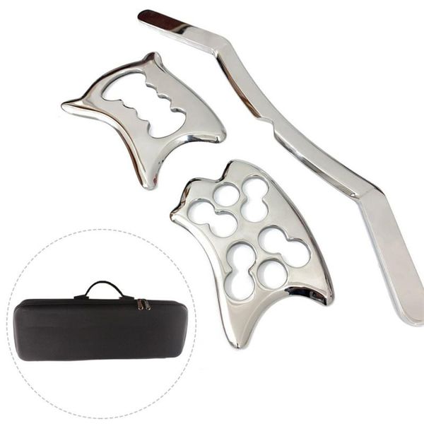 3 set stainless steel gua sha scraping massage iastm tool help relieve sore muscles great tools myofascial release kit body care
3 set stainless steel gua sha scraping massage iastm tool help relieve sore muscles great tools myofascial release kit body care