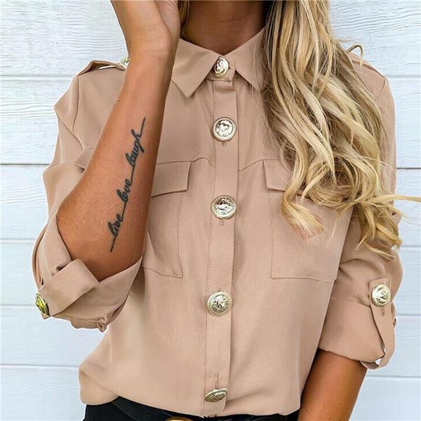 female solid button blouses 2020 new fashion womens and blouses autumn blusas casual long sleeve blouse office lady shirts1, White
female solid button blouses 2020 new fashion womens and blouses autumn blusas casual long sleeve blouse office lady shirts1, White