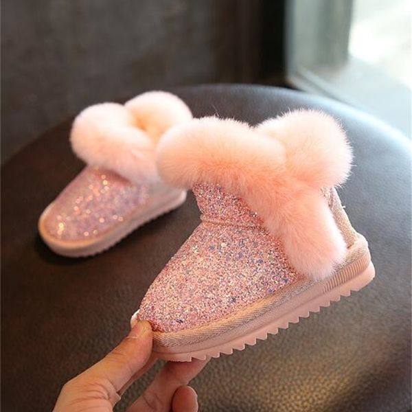 2020 children's snow girls rabbit fur martin baby cotton sport shoes sequins genuine leather princess boots, Black;red
2020 children's snow girls rabbit fur martin baby cotton sport shoes sequins genuine leather princess boots, Black;red