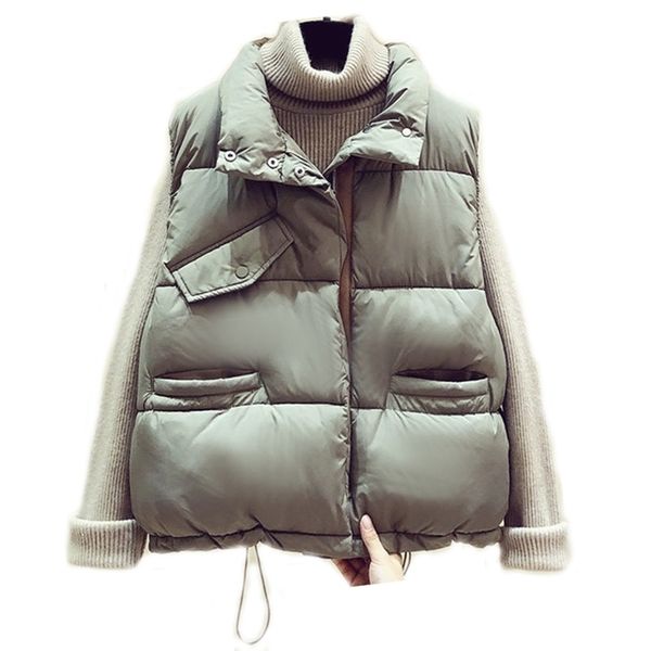 cotton winter down vest women harajuku bf loose thick short waistcoat jacket outerwear zipper sleeveless vest jacket 201031, Black;white
cotton winter down vest women harajuku bf loose thick short waistcoat jacket outerwear zipper sleeveless vest jacket 201031, Black;white