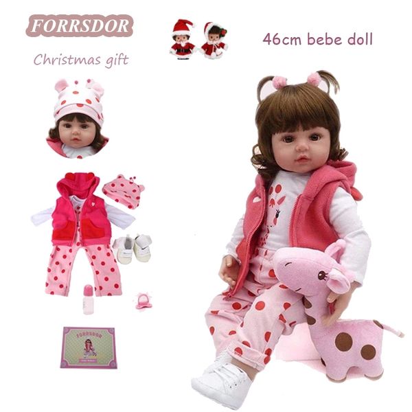 19'' vinyl reborn beby toy cloth body stuffed realistic baby doll lifelike giraffe toys birthday and christmas gifts y200111
19'' vinyl reborn beby toy cloth body stuffed realistic baby doll lifelike giraffe toys birthday and christmas gifts y200111