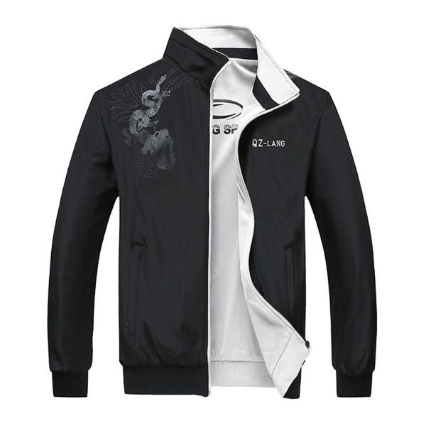men's jackets autumn casual fashion printing two-sided wear jacket zipper outwear coat, Black;brown
men's jackets autumn casual fashion printing two-sided wear jacket zipper outwear coat, Black;brown