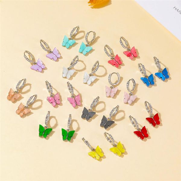 modyle fashion elegant acrylic butterfly earrings simple cute korean female lady small crystal drop earrings bohemia jewelry, Silver
modyle fashion elegant acrylic butterfly earrings simple cute korean female lady small crystal drop earrings bohemia jewelry, Silver