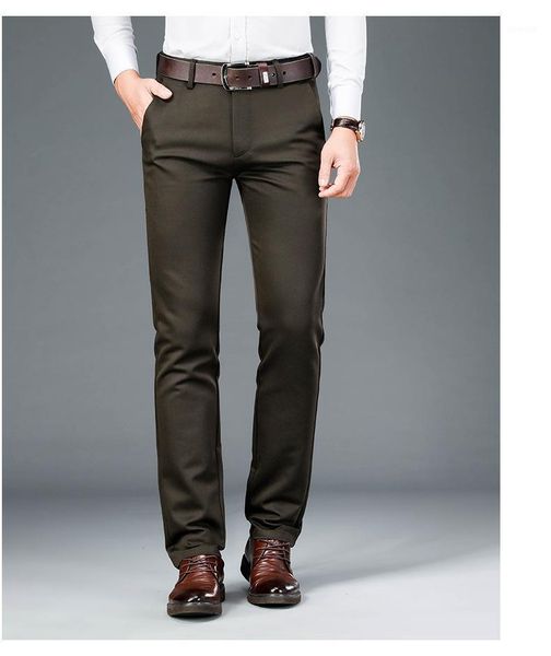 sportswear autumn winter men's pants business casual trousers cotton elastic straight brand mens clothing big size 42 undefined1, Black 
sportswear autumn winter men's pants business casual trousers cotton elastic straight brand mens clothing big size 42 undefined1, Black