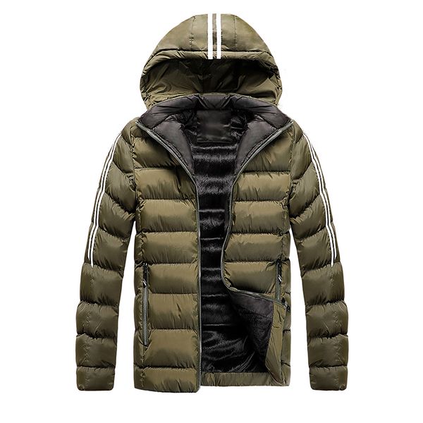 hooded plus fleece thick warm cotton-padded jacket slim casual winter jacket cotton jacket men's clothing, Black
hooded plus fleece thick warm cotton-padded jacket slim casual winter jacket cotton jacket men's clothing, Black