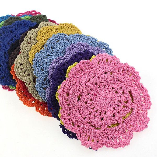 50pcs/pack lace doilies flower coasters 100% cotton hand made crochet round table mat crochet coasters doilies cup pad props
50pcs/pack lace doilies flower coasters 100% cotton hand made crochet round table mat crochet coasters doilies cup pad props