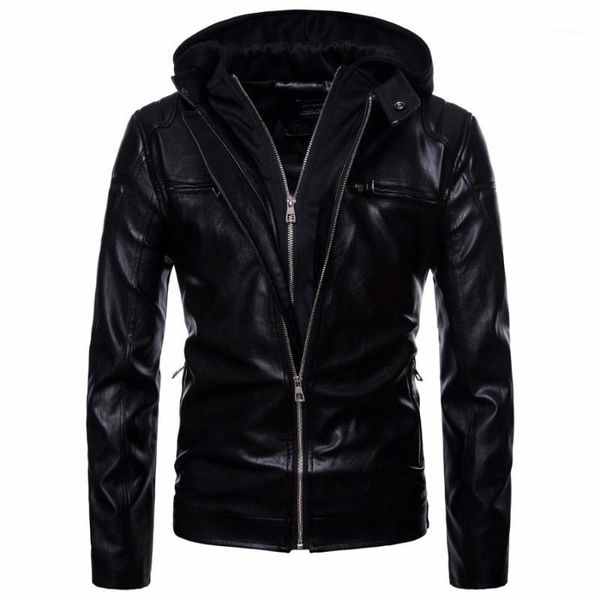 new men pu leather jacket coats classic punk motorcycle biker hooded jacket coat jaqueta de couro jaqueta masculina couro male1, Black
new men pu leather jacket coats classic punk motorcycle biker hooded jacket coat jaqueta de couro jaqueta masculina couro male1, Black