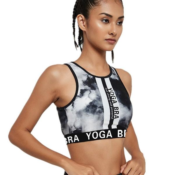 gym clothing high-strength support ink painting printing women shockproof sports bra back cross hollow running dance training, White;black
gym clothing high-strength support ink painting printing women shockproof sports bra back cross hollow running dance training, White;black