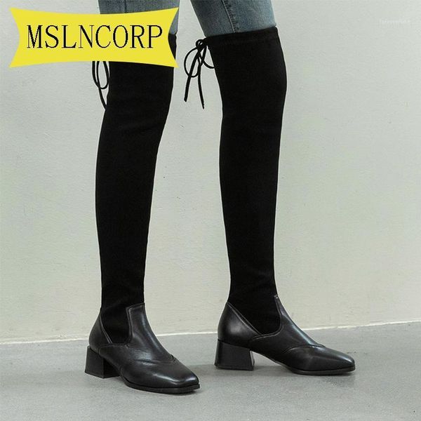 boots plus size 34-48 fashion women over the knee high quare heels winter shoes square toe elastic fabric ins1, Black
boots plus size 34-48 fashion women over the knee high quare heels winter shoes square toe elastic fabric ins1, Black