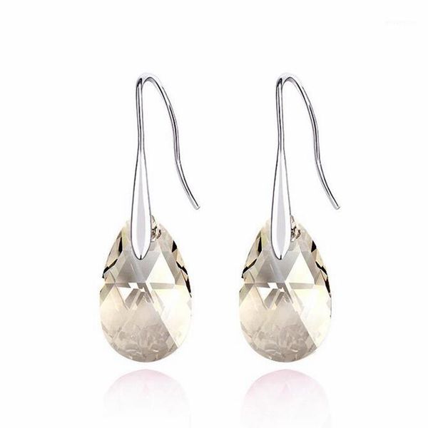 dangle water drop earrings 100% original embellished with crystal from piercing party accessories jewelry for brides1, Silver
dangle water drop earrings 100% original embellished with crystal from piercing party accessories jewelry for brides1, Silver
