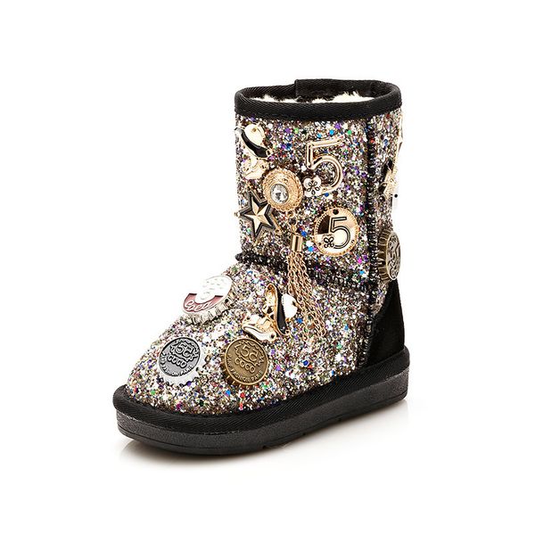 new winter kids for girls snow fashion 2020 sequins leather waterproof children boots bling warm school short shoes, Black;red
new winter kids for girls snow fashion 2020 sequins leather waterproof children boots bling warm school short shoes, Black;red