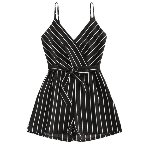 womens jumpsuit striped female rompers bow belt v-neck short wide leg straps sleeveless summer fashion beach womens jumpsuits, Black;white
womens jumpsuit striped female rompers bow belt v-neck short wide leg straps sleeveless summer fashion beach womens jumpsuits, Black;white