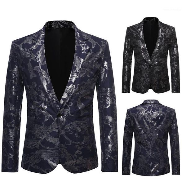 men's suits & blazers bronzing gold mens blazer flower slim leisure suit jacket men wedding groom singer costume homme stage party busi, White;black
men's suits & blazers bronzing gold mens blazer flower slim leisure suit jacket men wedding groom singer costume homme stage party busi, White;black
