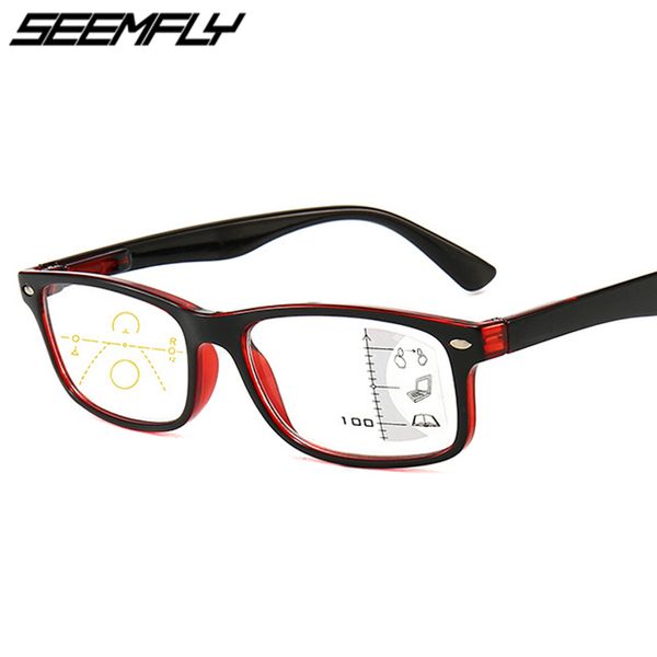 seemfly progressive multifocal reading glasses men women square anti blue light eyeglasses near far sight diopter 1.0 1.5 2.0, Silver
seemfly progressive multifocal reading glasses men women square anti blue light eyeglasses near far sight diopter 1.0 1.5 2.0, Silver