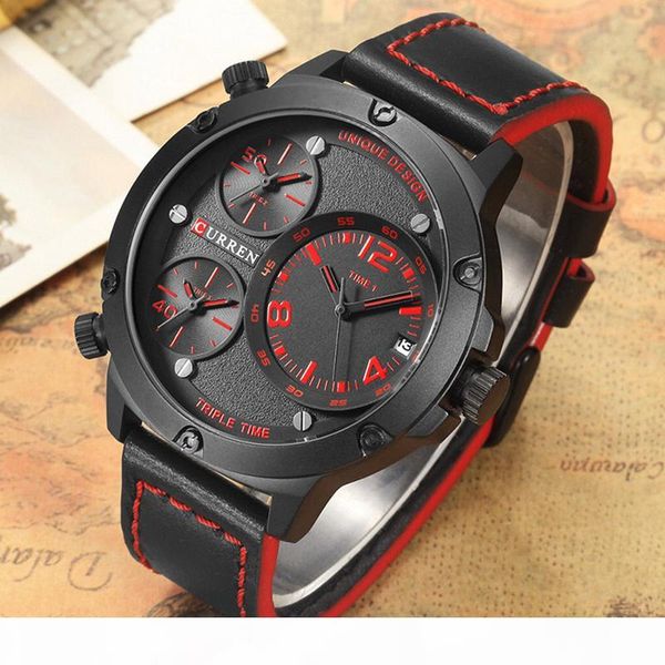 curren men watches leather strap quartz watch men analog casual multiple time zones sports wrist watch relogio masculino 8262, Slivery;brown
curren men watches leather strap quartz watch men analog casual multiple time zones sports wrist watch relogio masculino 8262, Slivery;brown