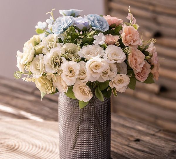 fresh spring artificial rose simulation flower bouquet l table flower arrangement interior decoration silk flower 5 colors
fresh spring artificial rose simulation flower bouquet l table flower arrangement interior decoration silk flower 5 colors
