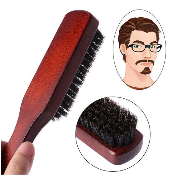 hair brush wood handle boar bristle beard comb styling detangling straightening ha jllhos, Silver
hair brush wood handle boar bristle beard comb styling detangling straightening ha jllhos, Silver