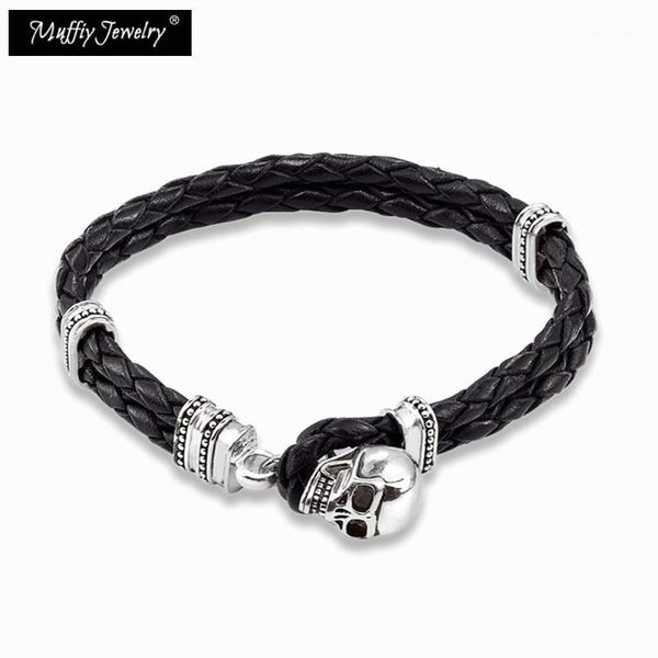 skull leather bracelet,style good jewelry for soul women,2017 leather gift in 925 sterling silver,super deals1, Black
skull leather bracelet,style good jewelry for soul women,2017 leather gift in 925 sterling silver,super deals1, Black