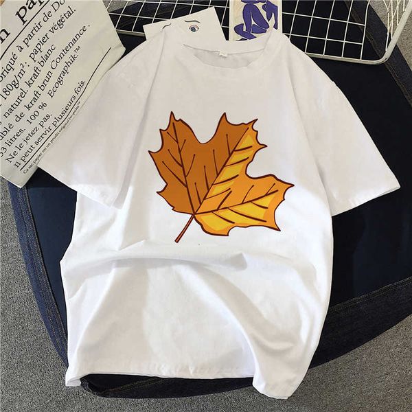 women's red maple leaf graphic t-shirt 90s harajuku print summer short sleeve ladies, White
women's red maple leaf graphic t-shirt 90s harajuku print summer short sleeve ladies, White