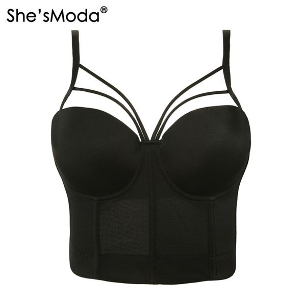 she'smoda basic smooth cut cross spandex push up bralet women's bustier bra cropped vest plus size 201028, White
she'smoda basic smooth cut cross spandex push up bralet women's bustier bra cropped vest plus size 201028, White