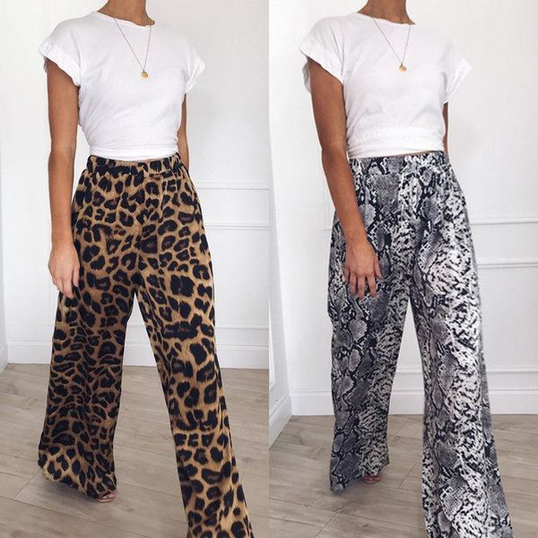 women's fashion casual wide leg long pants bohemian loose leopard snake print high waist palazzo trousers new, Black;white
women's fashion casual wide leg long pants bohemian loose leopard snake print high waist palazzo trousers new, Black;white