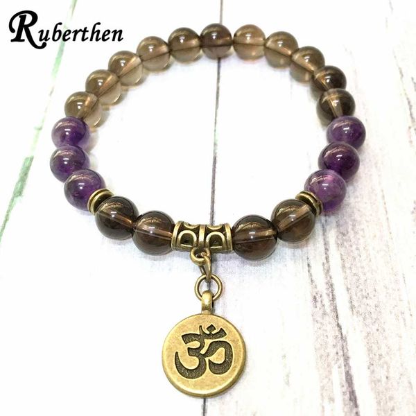 ruberthen grade smoky quart z ohm bracelet natural amethys t yoga protection bracelet women`s meditation practice, Black
ruberthen grade smoky quart z ohm bracelet natural amethys t yoga protection bracelet women`s meditation practice, Black