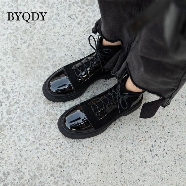 boots byqdy fashion women ankle patent leather mid heel lace up worker army black goth shoes round toe platform 42
boots byqdy fashion women ankle patent leather mid heel lace up worker army black goth shoes round toe platform 42