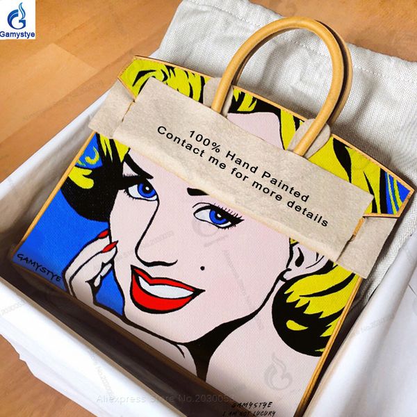 customized hand painted pretty art pop girl handbags genuine leather women messenger bag female shoulder bag luxury classic bags, Black;red
customized hand painted pretty art pop girl handbags genuine leather women messenger bag female shoulder bag luxury classic bags, Black;red