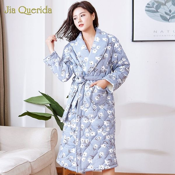 new winter robe housecoat long sleeve floral cotton sleepwear lingerie nighty kimono female robes warm plus size women bathrobe y200425, Black;red
new winter robe housecoat long sleeve floral cotton sleepwear lingerie nighty kimono female robes warm plus size women bathrobe y200425, Black;red