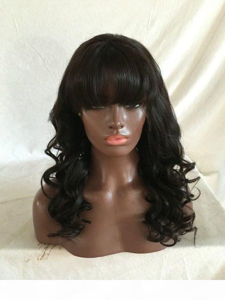 perucvian human hair full lace wig for black women with bang hair lace front wigs full lace human hair wigs with bangs african american wig, Black;brown
perucvian human hair full lace wig for black women with bang hair lace front wigs full lace human hair wigs with bangs african american wig, Black;brown