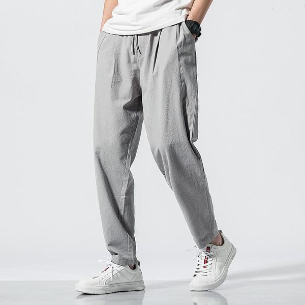 linen casual trousers men's pants chinese trend cotton linen harlan pants summer loose straight sweatpants, Black
linen casual trousers men's pants chinese trend cotton linen harlan pants summer loose straight sweatpants, Black