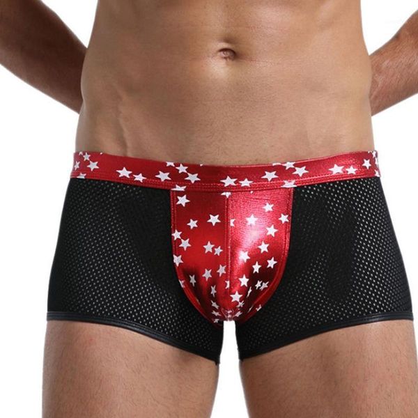 performance breathable quick dry flat boxers underwears men mesh pu leather patchwork hollow boxer male elastic waist underpants1, Black;white
performance breathable quick dry flat boxers underwears men mesh pu leather patchwork hollow boxer male elastic waist underpants1, Black;white