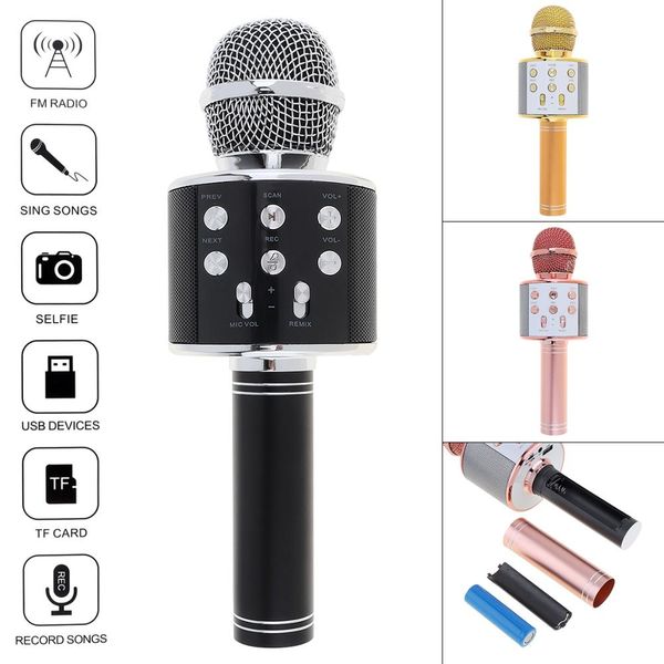 bluetooth portable karaoke microphone wireless professional speaker ws858 home ktv handheld microphone mikrofon studio recording studio
bluetooth portable karaoke microphone wireless professional speaker ws858 home ktv handheld microphone mikrofon studio recording studio