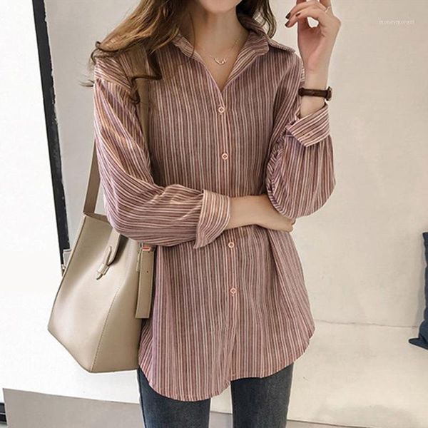 autumn blouse women casual striped shirt streetwear lady button up shirt korean shirts 20201, White
autumn blouse women casual striped shirt streetwear lady button up shirt korean shirts 20201, White