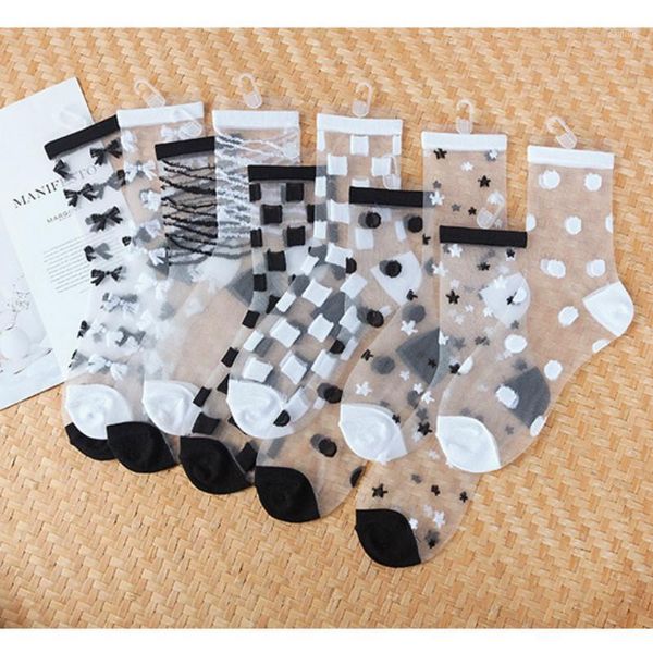 10pairs/lot new spring and autumn women lattice&stripe socks fashion lace ruffle crystal silk ankle sock thin transparent socks1, Black;white
10pairs/lot new spring and autumn women lattice&stripe socks fashion lace ruffle crystal silk ankle sock thin transparent socks1, Black;white