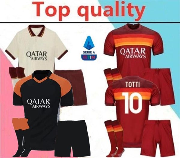 2020 as roma el shaarawy dzeko soccer jersey full kit 20/21 pastore perotti totti de.rossi rome camisetas soccer shirt kits+socks, Black
2020 as roma el shaarawy dzeko soccer jersey full kit 20/21 pastore perotti totti de.rossi rome camisetas soccer shirt kits+socks, Black