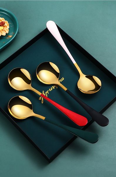 spoons korean paint titanium-plated net red spoon children's stainless steel creative cute dessert small soup
spoons korean paint titanium-plated net red spoon children's stainless steel creative cute dessert small soup