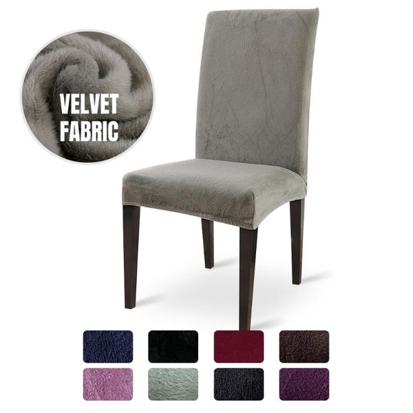 4/6/8pcs thick plush chair cover stretch solid chair covers elastic slipcovers for kitchen weddings banquet l pile
4/6/8pcs thick plush chair cover stretch solid chair covers elastic slipcovers for kitchen weddings banquet l pile