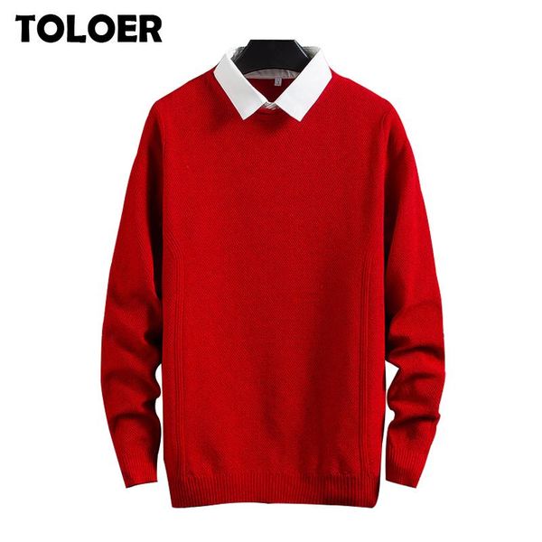 casual men's sweater o-neck solid color slim fit knittwear 2021 spring autumn mens sweaters pullovers fake two pieces pull homme, White;black
casual men's sweater o-neck solid color slim fit knittwear 2021 spring autumn mens sweaters pullovers fake two pieces pull homme, White;black