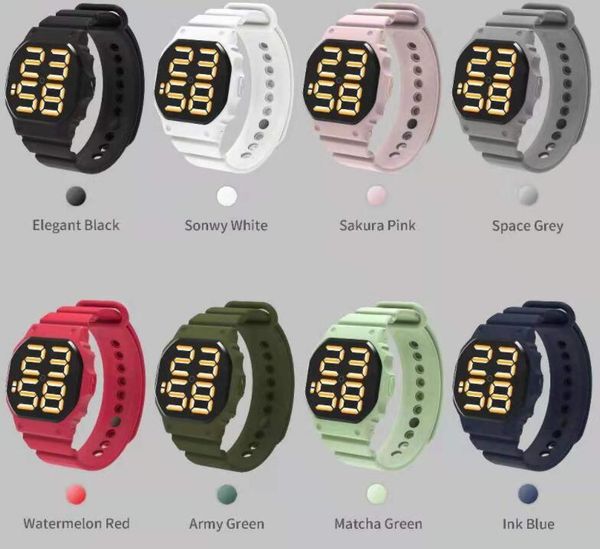 new large-screen led electronic watch button model square waterproof male and female students sports fashion electronic watch, Slivery;golden
new large-screen led electronic watch button model square waterproof male and female students sports fashion electronic watch, Slivery;golden