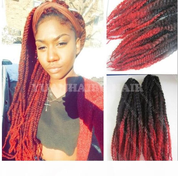 12 packs full head two tone marley braid hair black red ombre synthetic hair extensions kinky twist braiding fast express shipping
12 packs full head two tone marley braid hair black red ombre synthetic hair extensions kinky twist braiding fast express shipping