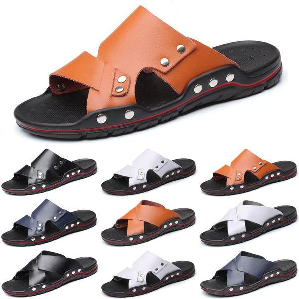 new luxury men slides slippers mens fashion sandals black white leather slide slipper flat size 40-46
new luxury men slides slippers mens fashion sandals black white leather slide slipper flat size 40-46
