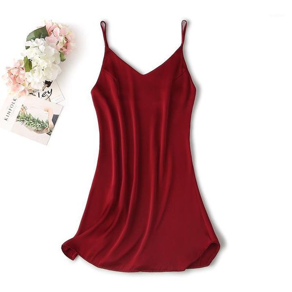 satin nightdress sleepwear women solid intimate lingerie silky spaghetti strap nightgown home clothes soft sleep dress1, Black;red
satin nightdress sleepwear women solid intimate lingerie silky spaghetti strap nightgown home clothes soft sleep dress1, Black;red