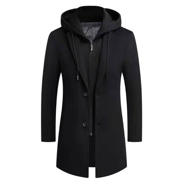 2020 winter long trench coat men with hood plus size 5xl fake two zipper men wool pea coat, Tan;black
2020 winter long trench coat men with hood plus size 5xl fake two zipper men wool pea coat, Tan;black