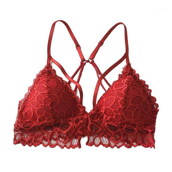 lingerie soft underwear feminine hollow seamless deep v lace beauty back strap wrap bra 2020 new french triangle cup bra1, Red;black
lingerie soft underwear feminine hollow seamless deep v lace beauty back strap wrap bra 2020 new french triangle cup bra1, Red;black
