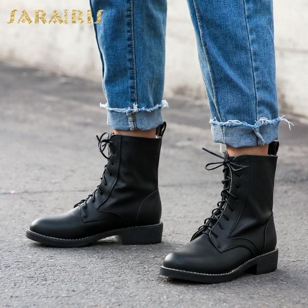 boots sarairis 2021 arrivals comfortable shoelace ankle women shoes thick heels cool leisure spring office bootie ladies, Black
boots sarairis 2021 arrivals comfortable shoelace ankle women shoes thick heels cool leisure spring office bootie ladies, Black