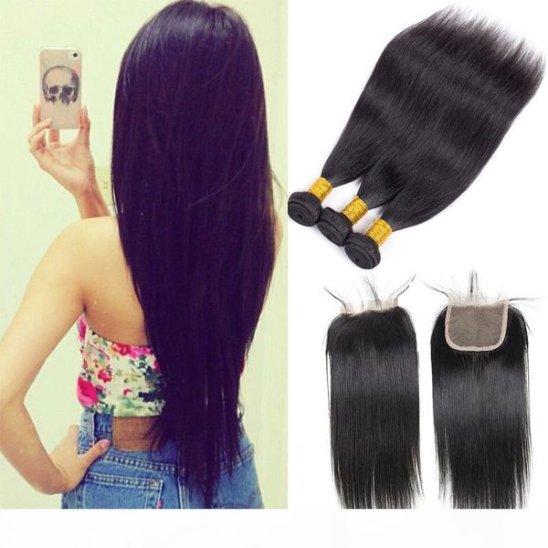 brazilian body wave hair weaves 3 bundles with closure malaysian indian cambodian straight peruvian hair with lace frontal remy human hair, Black
brazilian body wave hair weaves 3 bundles with closure malaysian indian cambodian straight peruvian hair with lace frontal remy human hair, Black