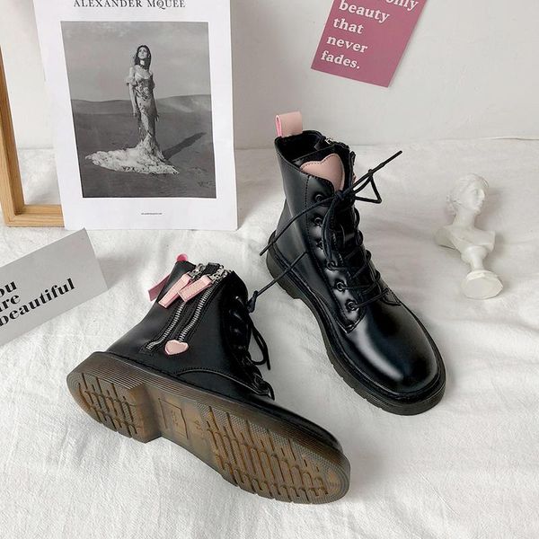 shoes woman flat boots zipper round toe booties ladies winter footwear luxury designer boots-women low autumn pink, Black
shoes woman flat boots zipper round toe booties ladies winter footwear luxury designer boots-women low autumn pink, Black