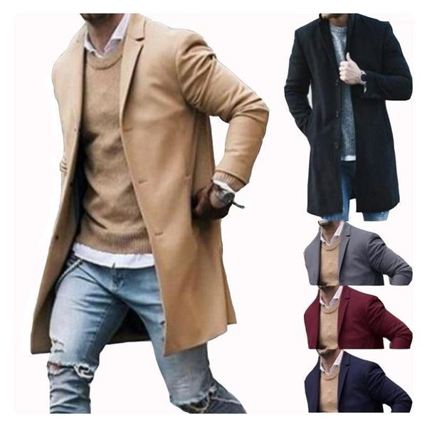 mens autumn and winter casual comfort long sleeve plain jackets single-breasted outwears with pockets mid length woolen coats1, Black
mens autumn and winter casual comfort long sleeve plain jackets single-breasted outwears with pockets mid length woolen coats1, Black