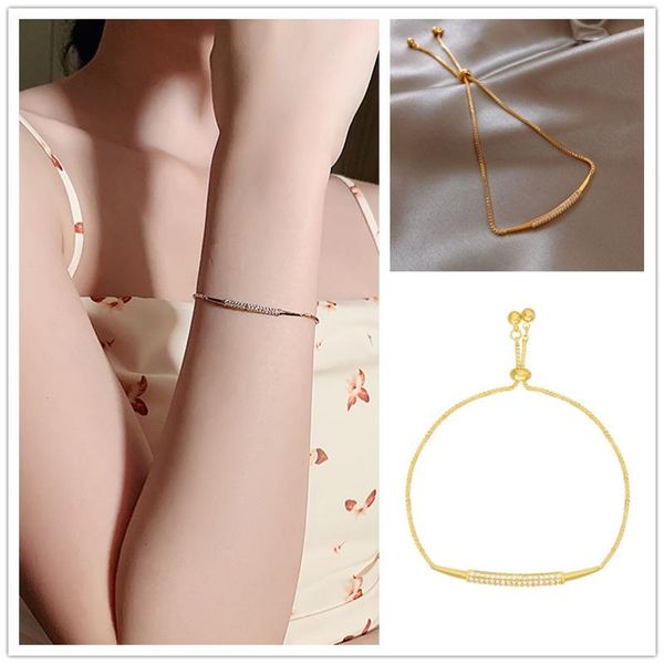 charm bracelets minimalist gold-plated bracelet for women girls fashion rhinesrone adjustable charms jewelry fine gifts, Golden;silver
charm bracelets minimalist gold-plated bracelet for women girls fashion rhinesrone adjustable charms jewelry fine gifts, Golden;silver
